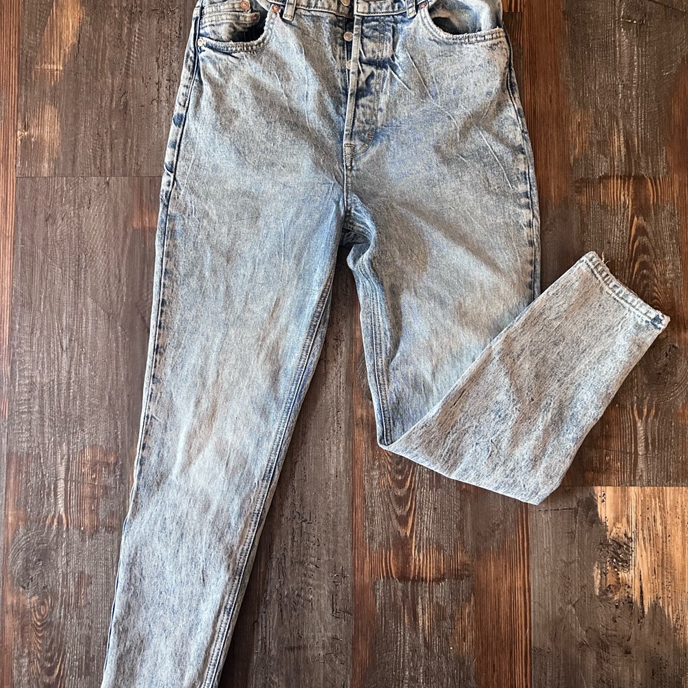 We The Free High Rise Denim Jeans in Light Blue